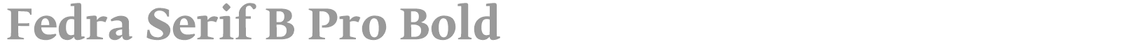 Fedra Serif B Pro font preview